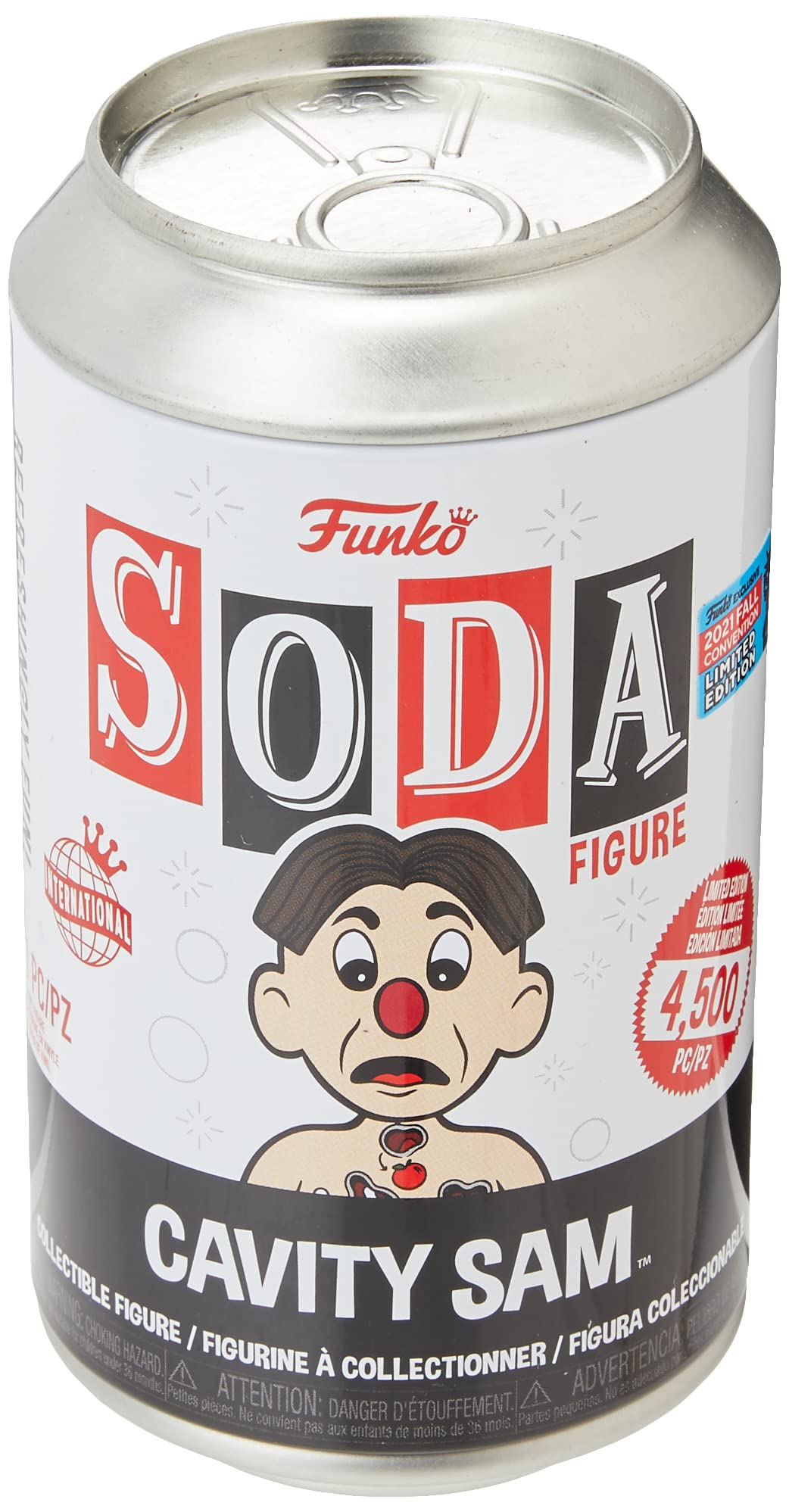 Funko Vinyl SODA, Operation, Cavity Sam, Glow In the Dark, 1/6 Odds for Rare Chase Variant, Amazon Exclusive, Collectable Vinyl Figure, Gift Idea, Official Merchandise