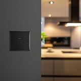 BG Electrical Nexus Metal Matt Black Single 2 Way Light Switch 20A NFB12 view 7