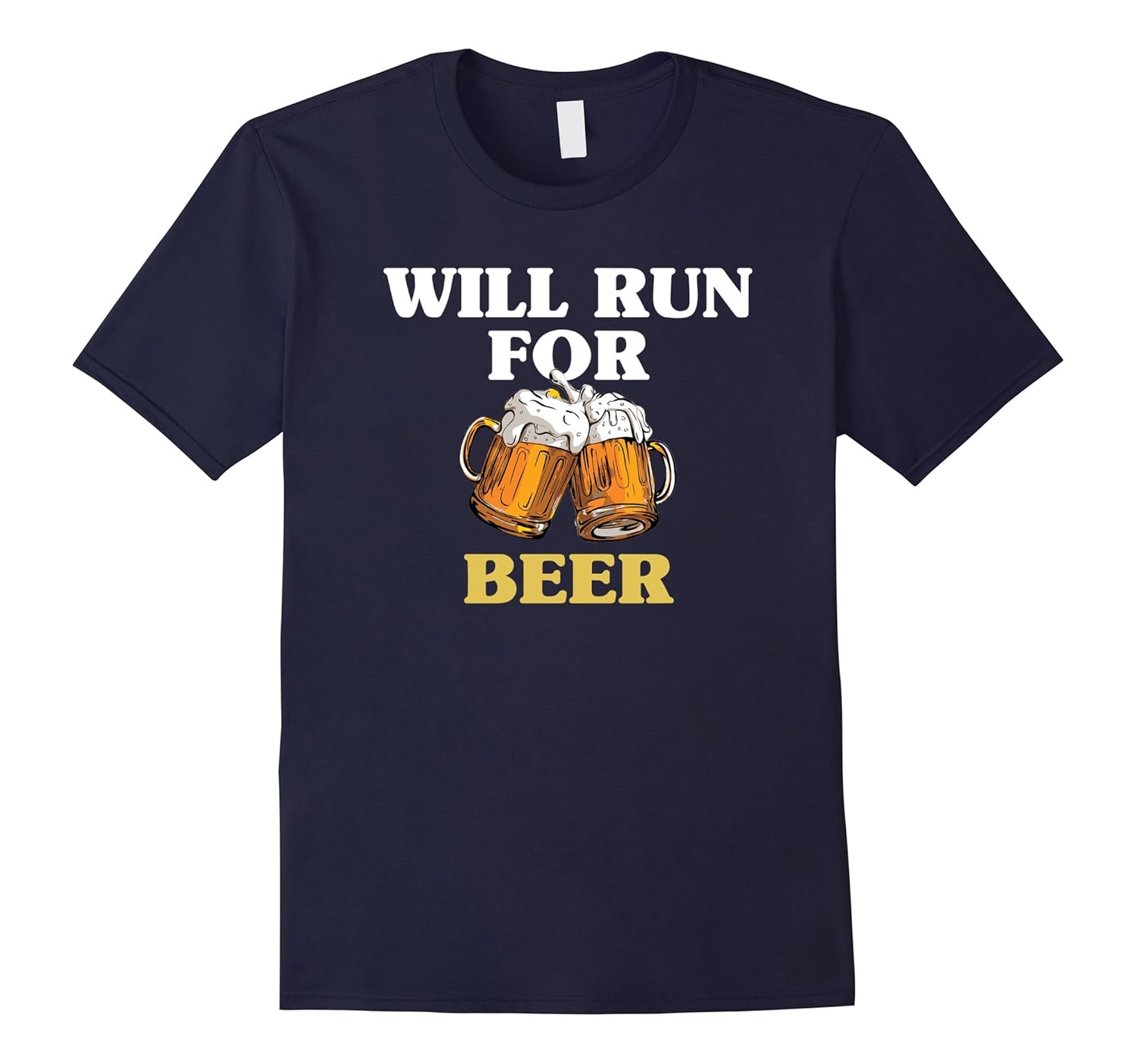 Will Run For Beer T-Shirt Funny Running Shirt-ANZ