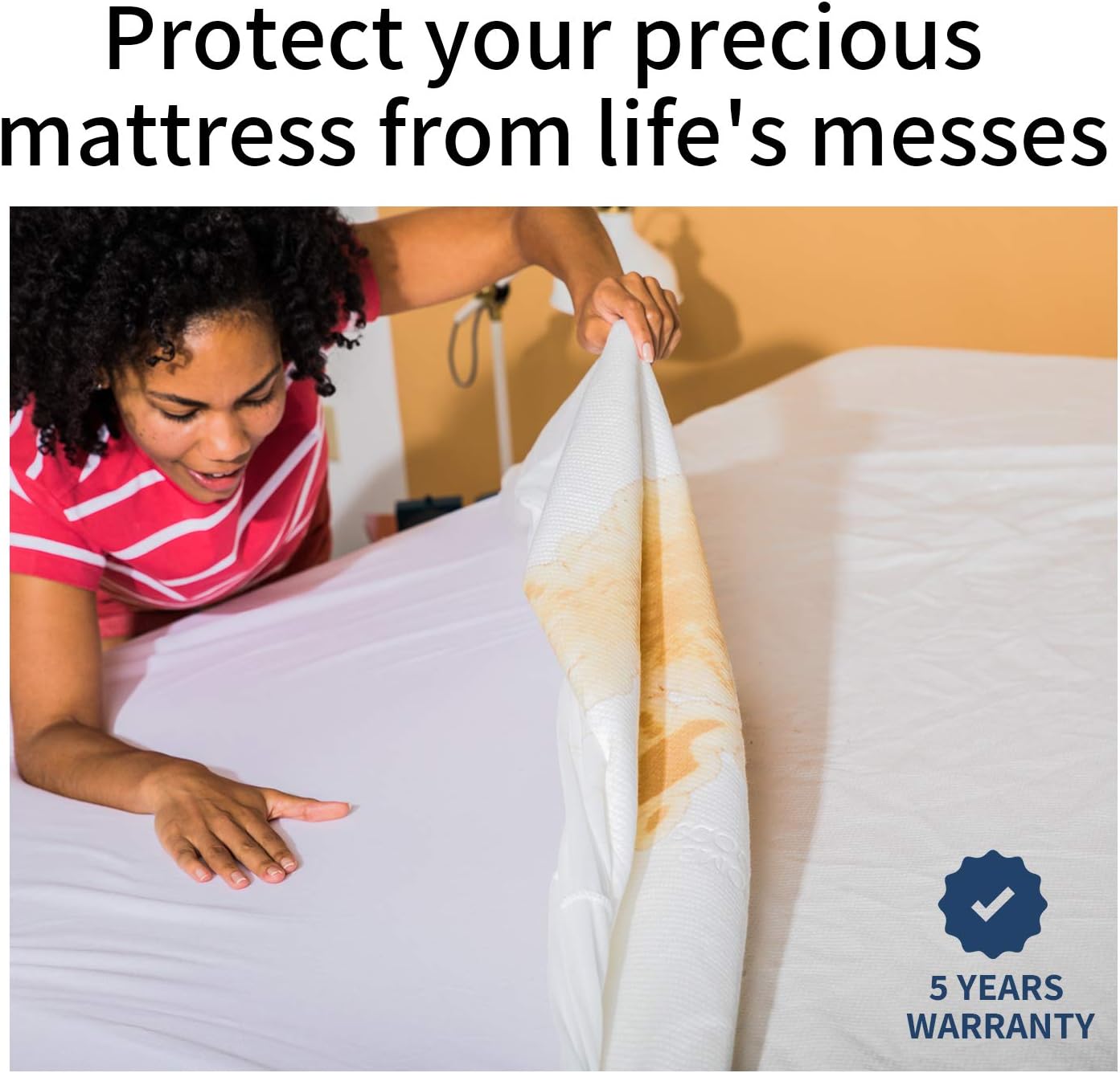 Coop Home Goods – Mattress Protector – Soft and Noiseless - Waterproof - Protect Your Mattress Against Fluids/Spills/Mites/Bed Bugs - Oeko-TEX Certified Lulltra Fabric - King: Home & Kitchen