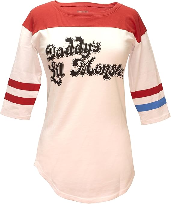 Amazon Com Bioworld Suicide Squad Harley Quinn Daddy S Lil Monster Raglan T Shirt Clothing - bioworld suicide squad harley quinn daddy s lil monster raglan t shirt call you mine roblox id roblox free t shirt 2018 Amazon Com Bioworld Suicide Squad Harley Quinn Daddy S Lil Monster Raglan T Shirt Clothing - call you mine roblox id roblox free t shirt 2018