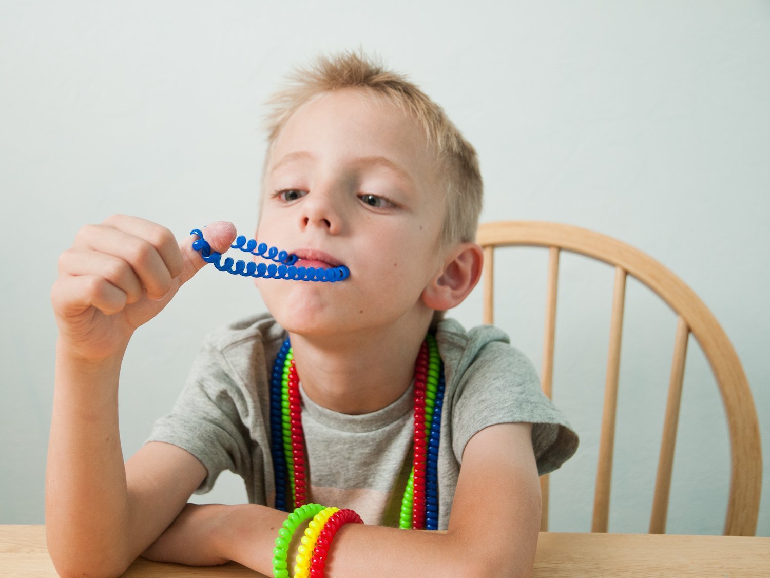 Chewable Jewelry Large Coil Necklace Fun Sensory Motor Aid Speech