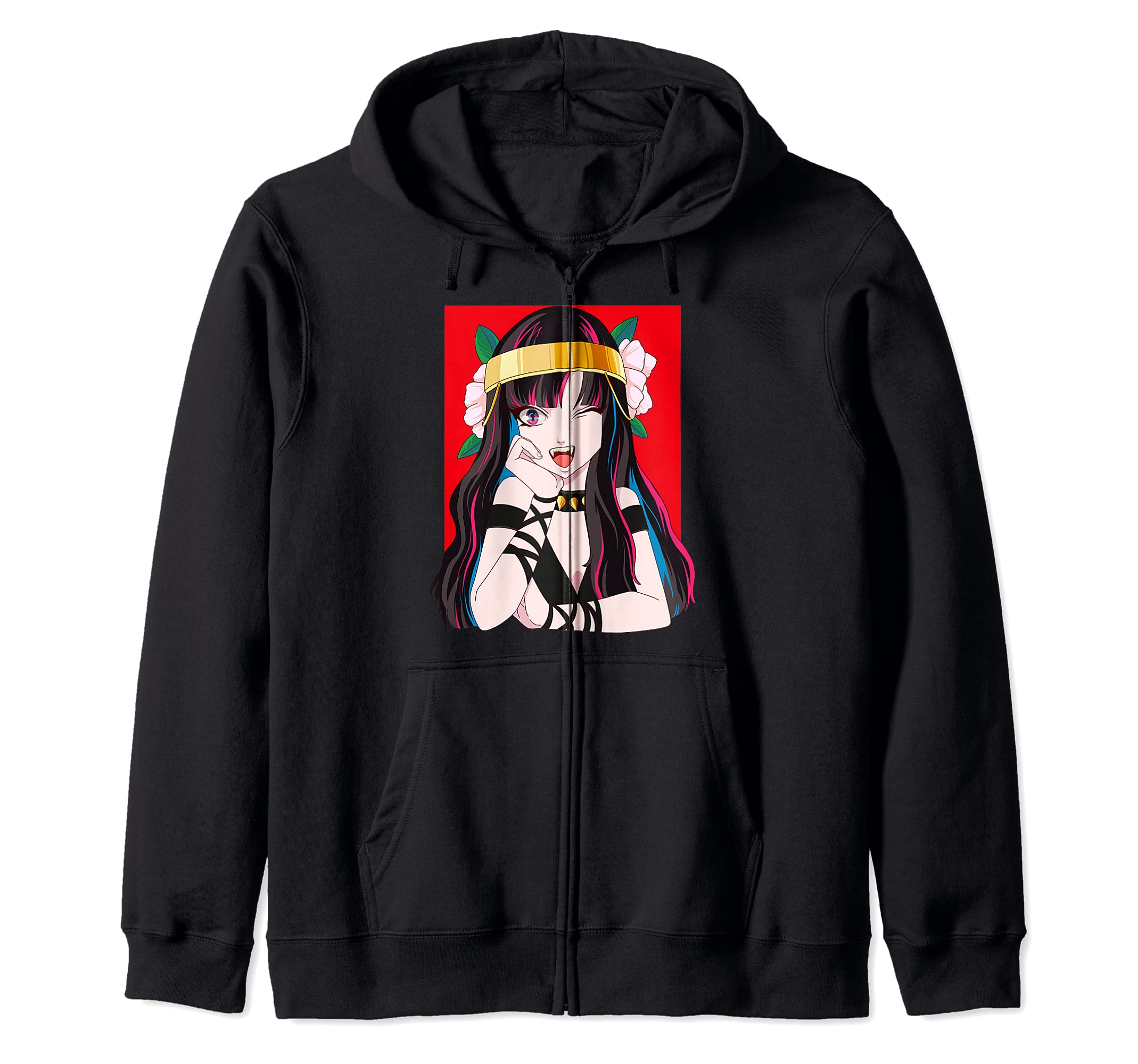 Anime I Japanese Manga Girl I Kawaii Vampire Anime Zip Hoodie