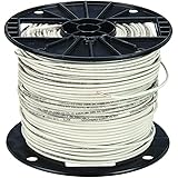 Building Wire, THHN, 12 AWG, White, 500ft
