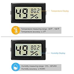 Weewooday Mini Digital Temperature Humidity Meters