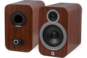 Q Acoustics 3030i Bookshelf Speakers Pair - 2-Way Reflex Enclosure Type, 6.5" Bass Driver, 0.9" Tweeter - Stereo Speakers/Pas