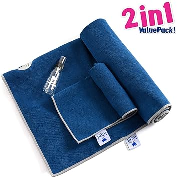 Amazon.com: IUGA juego de toalla gruesa y caliente para yoga ...