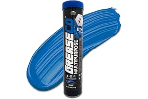 GREASECO Wheel Bearing Grease Tube | Lithium Complex | High Temp | Axle | Automotive | Tractor | Truck | Ball Joint | CV | Marine Boat | Grease Gun Cartridge | Blue | Single Cartridge | NLGI 2 | Multipurpose