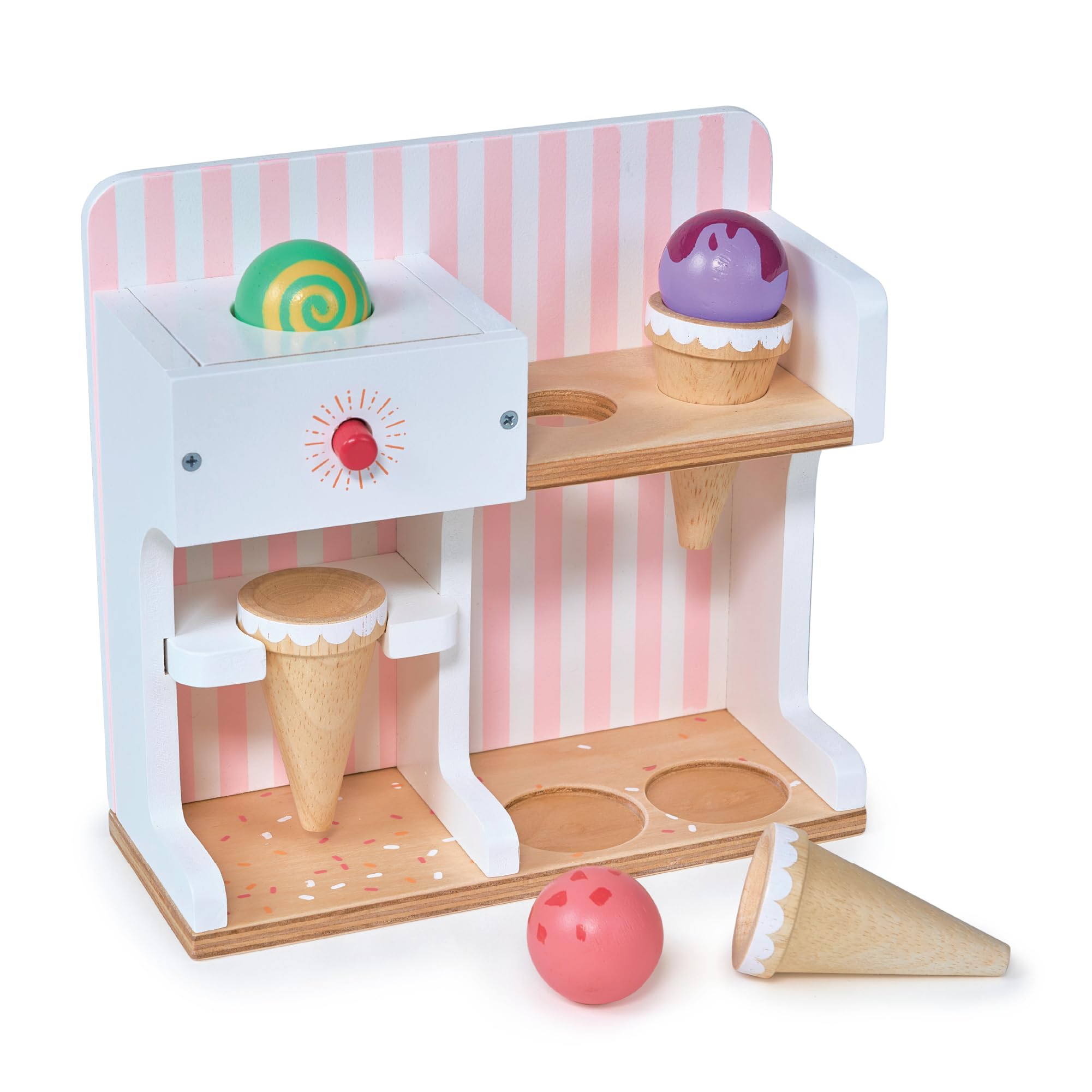 Mentari Toys Wooden Role Play Playsets toys and accessories for children aged 3 years+ (Ice Cream Shop)