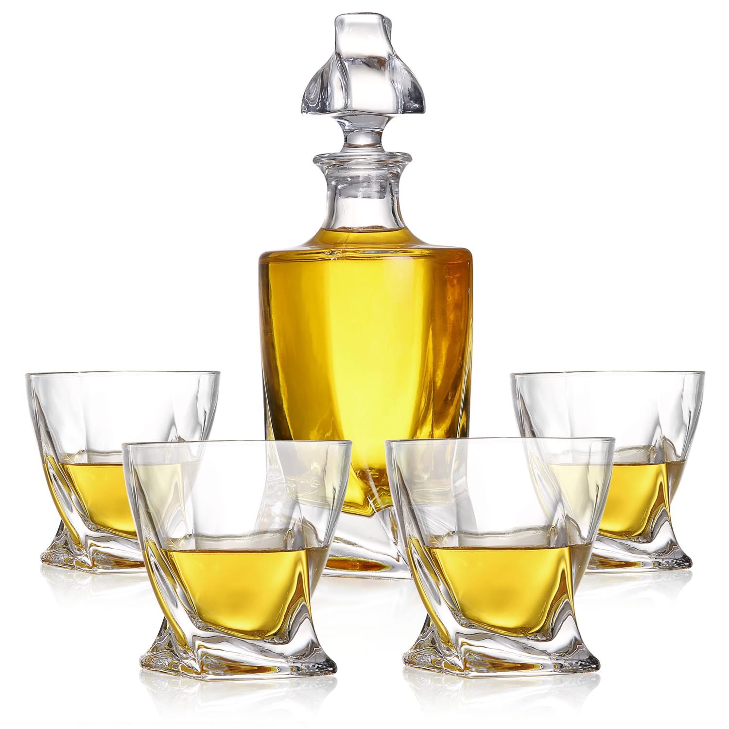 NutriChef Kitchen Whiskey Decanter, Crystal Glass, BPA Free, 750ml Capacity, Thick Bottom, Classic Design, Enhances Taste, Environmentally Friendly, Easy-to-Clean, Set Includes Decanter Image NutriChef Kitchen Whiskey Decanter, Crystal Glass, BPA Free, 750ml Capacity, Thick Bottom, Classic Design, Enhances Taste, Environmentally Friendly, Easy-to-Clean, Set Includes Decanter Image