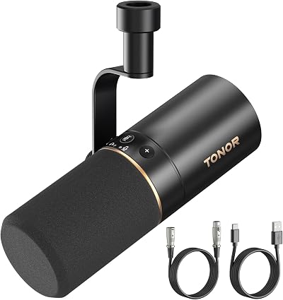 TONOR Dynamic Podcast Microphone TD510 USB XLR Cardioid with Mute Win