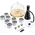 Elegant Cocktail Smoker Kit - Complete Whiskey Drink Smoking Gun with 8 Flavors of Wood Chips, Dome, and Accessories, Adds Flavor to Food and Drinks, Infuser Kit for Indoor Outdoor Use