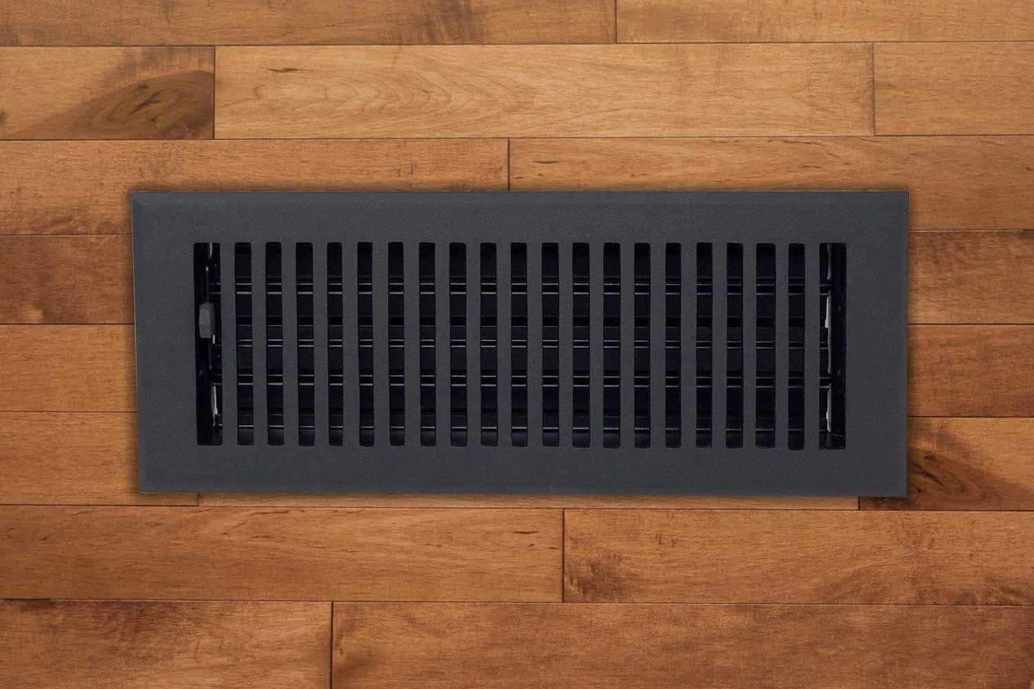 Registers, Grilles & Vents - 4 x 10 Cast Aluminum Contemporary Vent Cover - Black (Overall: 5.25 x 11.5)