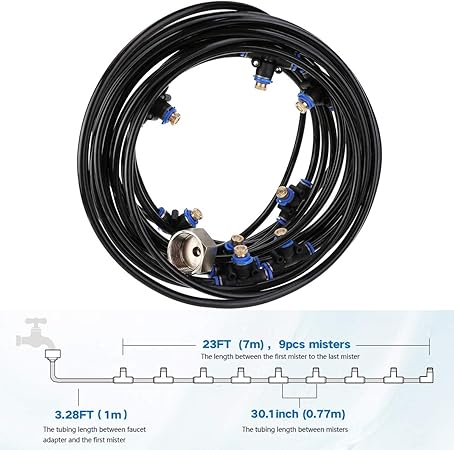 homenote outdoor misting cooling system