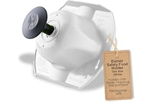 Borner Safety Food Holder - Finger Anti-Cut Protectors for Vegetable or Fruit Grater, Food Slicer Cutter, Cheese Grater, Kitc