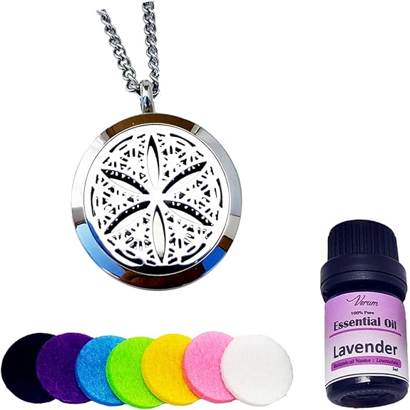 Aromatherapy Necklace, Essential oil locket, Aroma therapy