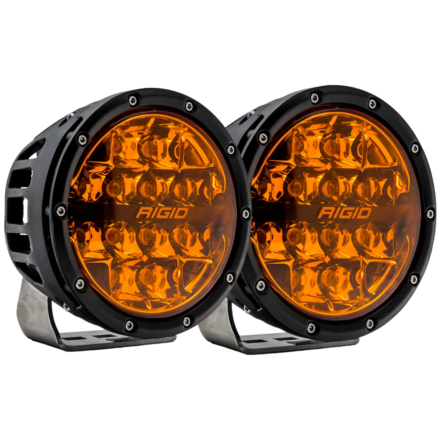 Solid R Optic RIGID Industries 36210-360-Series 6 Inch Spot Optic with Amber PRO Lens ...