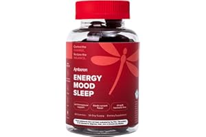 Amberen Energy, Mood, Sleep Gummies with Pycnogenol, Black Currant Flavor, 60 Ct, Support Supplements for Women 35+ to Boost Energy, Support Mood and Improves Sleep, Hormone-Free Energy Gummies