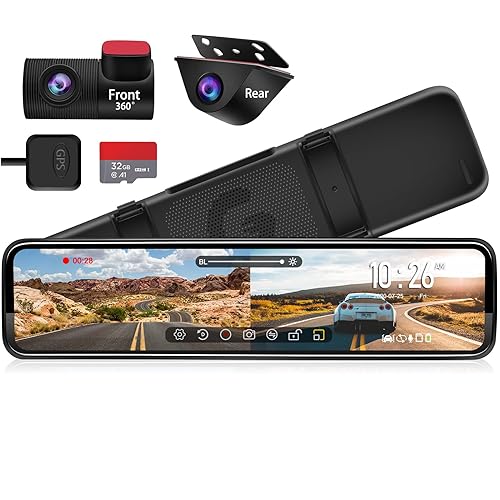 PORMIDO Mirror Dash Cam 12