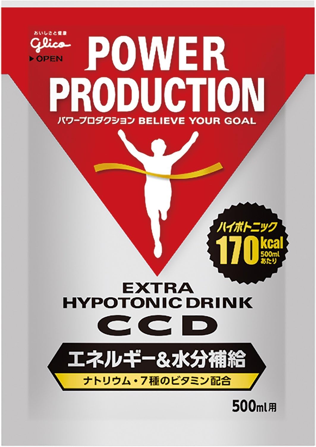 (45.0g) 10 Bags 1 Bag Glico Power Production CCD Drink 500ml For