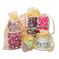 100-Pack 2x2.5 Sheer Organza Drawstring Gift Bags
