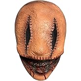Kuberas Halloween Creepy Smiley Killer Mask Scary Zombie Emulsion Skin with Wig Hair Horrible Decoration (Smiley Killer)