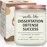 Volufia PhD Graduation Gifts - Doctorate Degree Gifts for Women | Congratulations Present for Him, Her, Doctoral Graduates, PhD Student, Lavender Scented Soy Candle