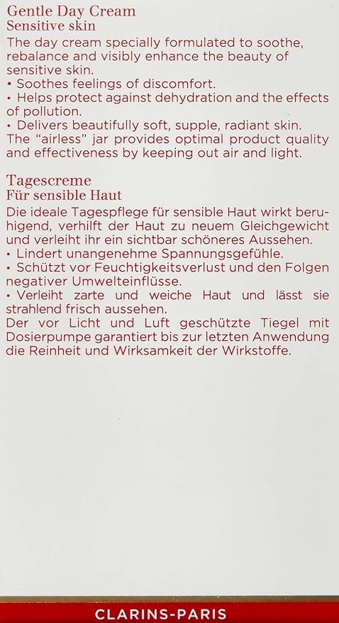clarins gentle day cream