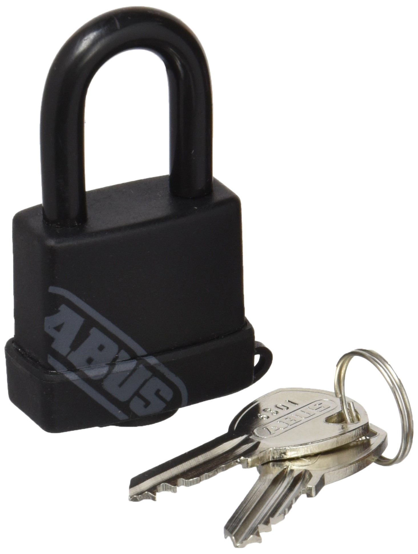 ABUS Ka Black Vinyl Coated Brass Black 35 mm with Identical Keys 35/70