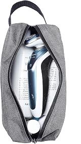 Etercycle Toiletry Bag Men Waterproof Dopp Kit with Handle Grey view 3