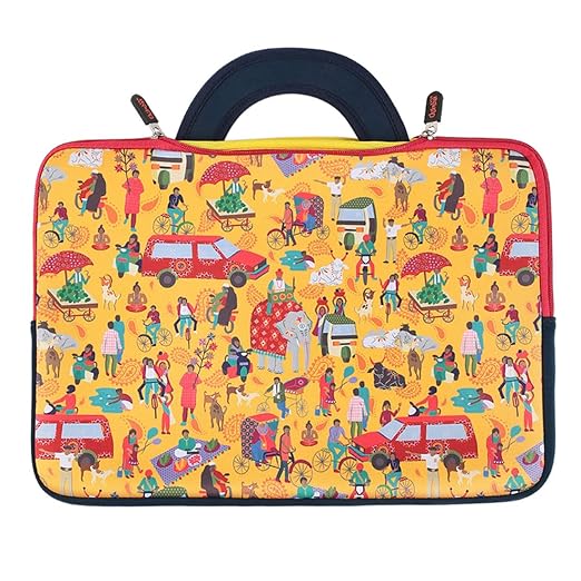 Chumbak Indian Traffic 15.6" Laptop Sleeve Amazon.in Bags, Wallets