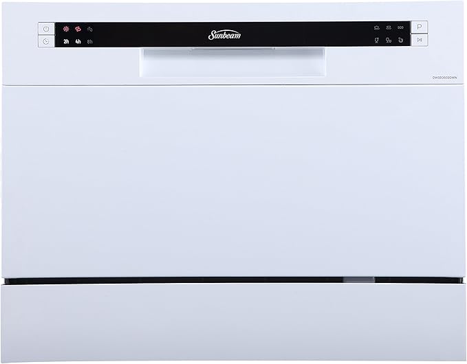 Amazon Com Sunbeam Dwsb3602gww Compact Countertop Dishwasher With