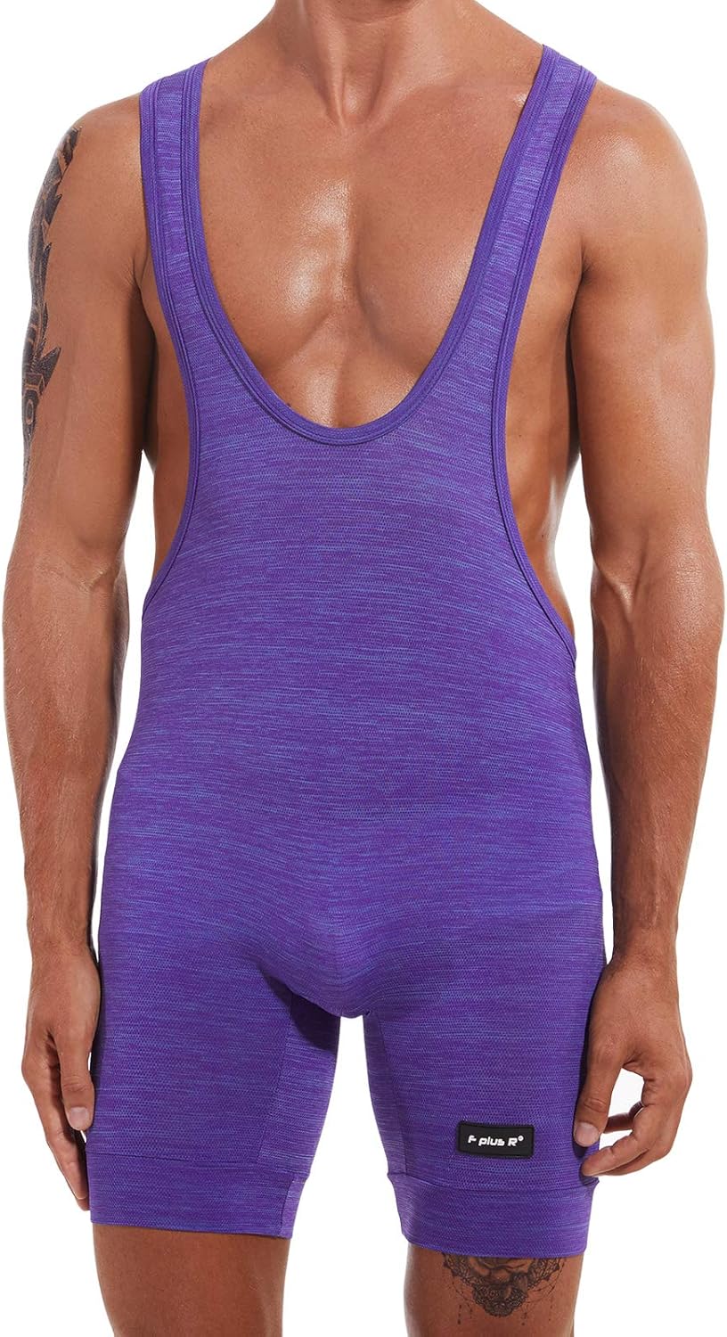 Herren Wrestling Singlet Bodysuit Athletic Supporter Jumpsuit Leotard