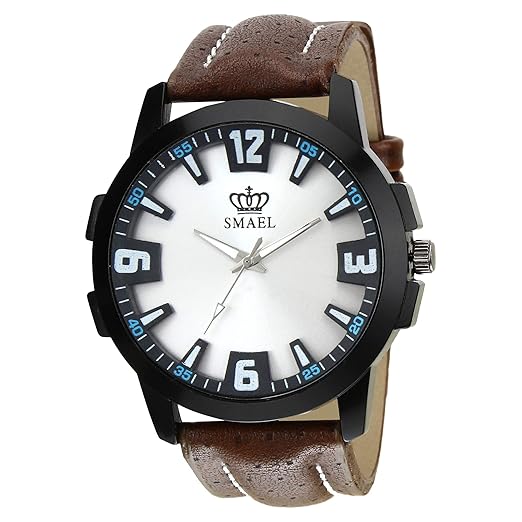 Exclusive Series Quartz Movement Analogue Silver Dial Wrist Watch for Men's and Boy's Wrist Watch (CSM84)