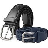 AWAYTR Boys Elastic Braided Belt - Pin Buckle Stretch Golf Baseball Belt for Boys and Girls Aged 4-12 Years