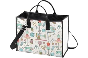 WZMPA Funny Sewing Cosmetic Makeup Bag Sewing Machine Gift Sewing Tools Canvas Zipper Pouch Bag Seamstress Quilters Gift