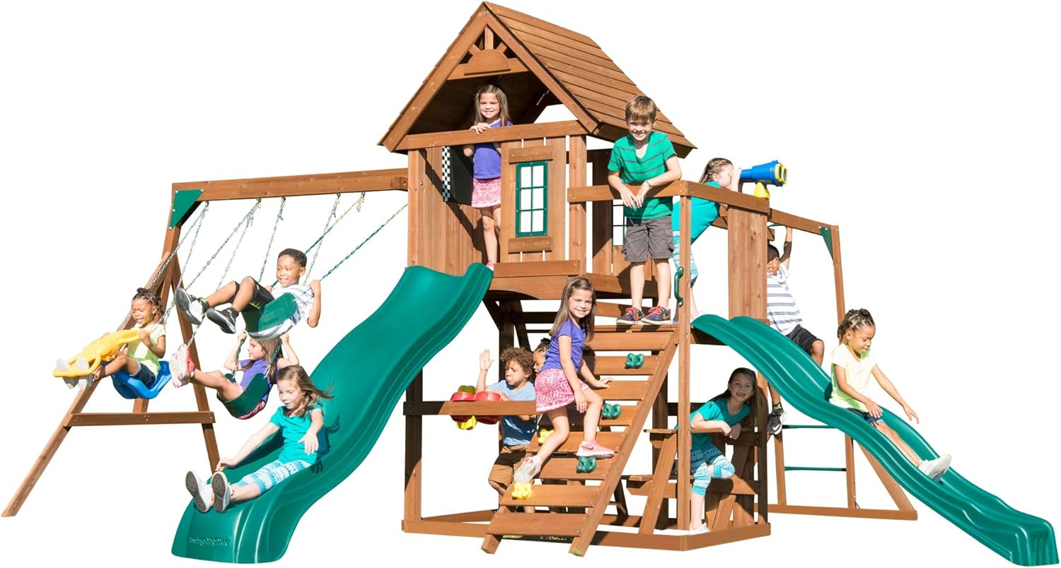 knightsbridge wood complete playset