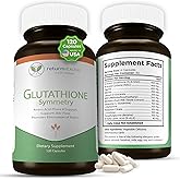 Return Healthy Glutathione Symmetry | S-Acetyl Glutathione Supplement | Antioxidants & Detoxification Supplement | Natural Cellular Support | All-Natural, Vegan, Non-GMO, 120 caps