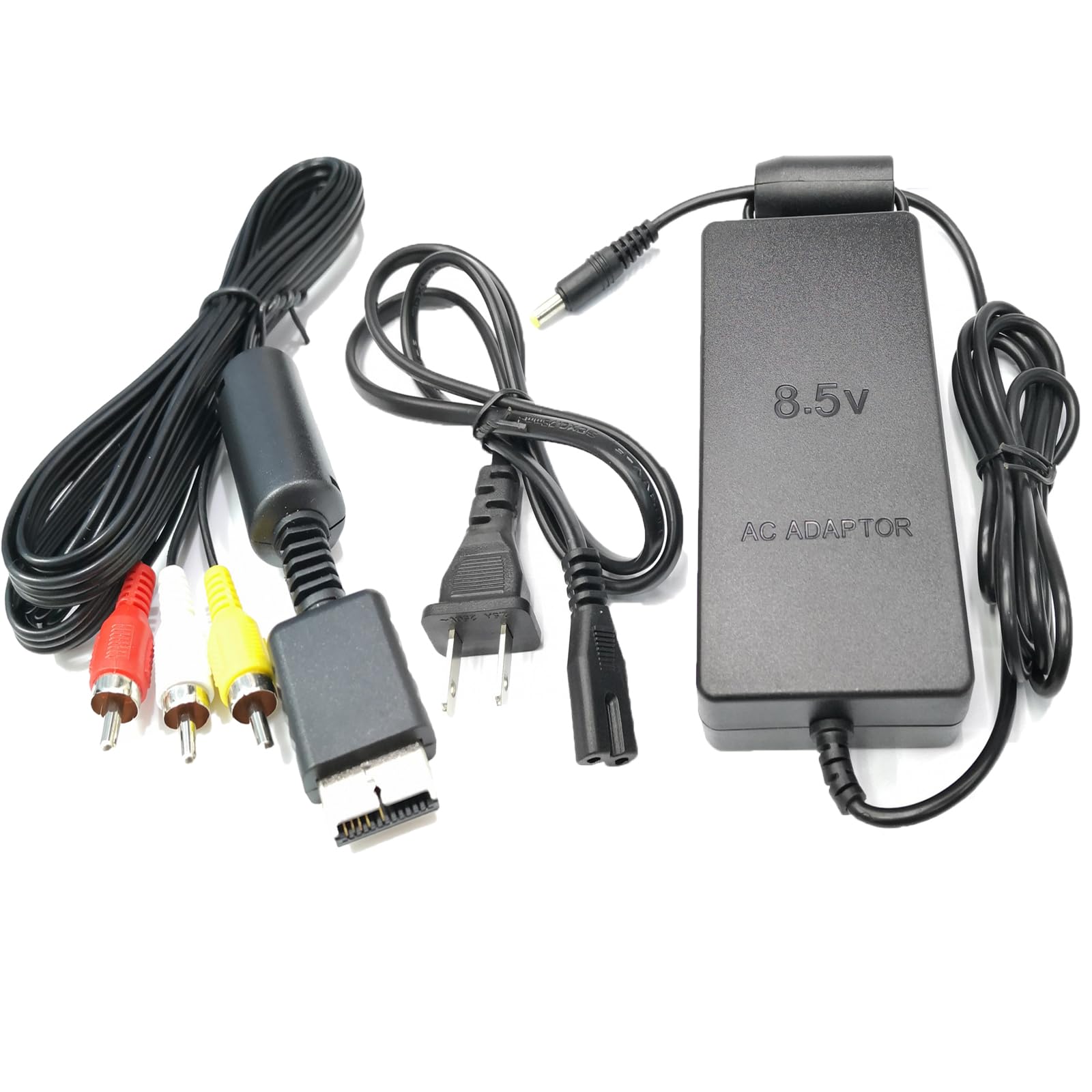 Photo 1 of Power Supply and AV Cable for PS2,AC Adapter Charger Cable Cord and AV Cable Compatible with PS2 Slim A/C 70000 Console