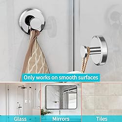 STWWO Suction Cup Hooks for