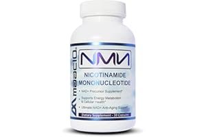 MAAC10 NMN Supplement Real Nicotinamide Mononucleotide (NMN 125mg Capsules). The Most Powerful NAD+ Precursor More Stable Than Riboside. We use 99% Pure Pharmaceutical Grade Stabilized NMN (30 Count)