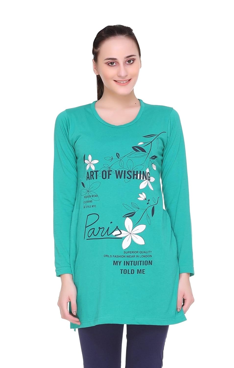 in love women's cotton full sleeves hosiery kurta(assorted)(s-6xl)