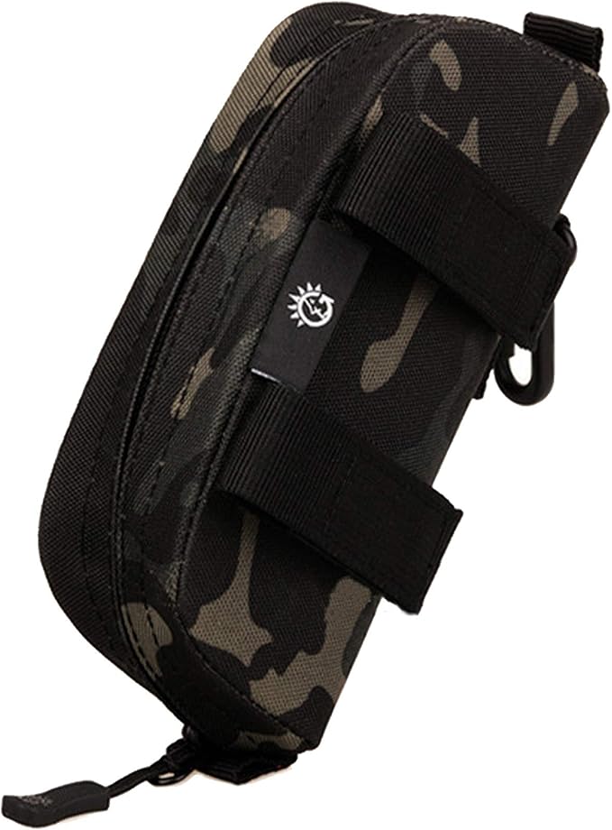 CamGo Tactical Sunglasses Hard Case Portable Molle Zipper Nylon