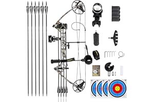 PANDARUS Archery Ready to Hunt Compound Bow Package for Adults and Teens,25"-31" Draw Length,0-70 Lbs Draw Weight Adjustable,up to 320 fps,Made in USA,Lightweight Design P3 Bow,2025 New