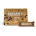 ANDREW LESSMAN Secure Complete Meal Replacement Bars - Peanut Butter Chocolate Chip - 12 ct box - 7g Protein Bars. 11 Vitamins plus Inulin Fiber. Low Calorie. Gluten and Dairy-Free, Vegan, Non-GMO