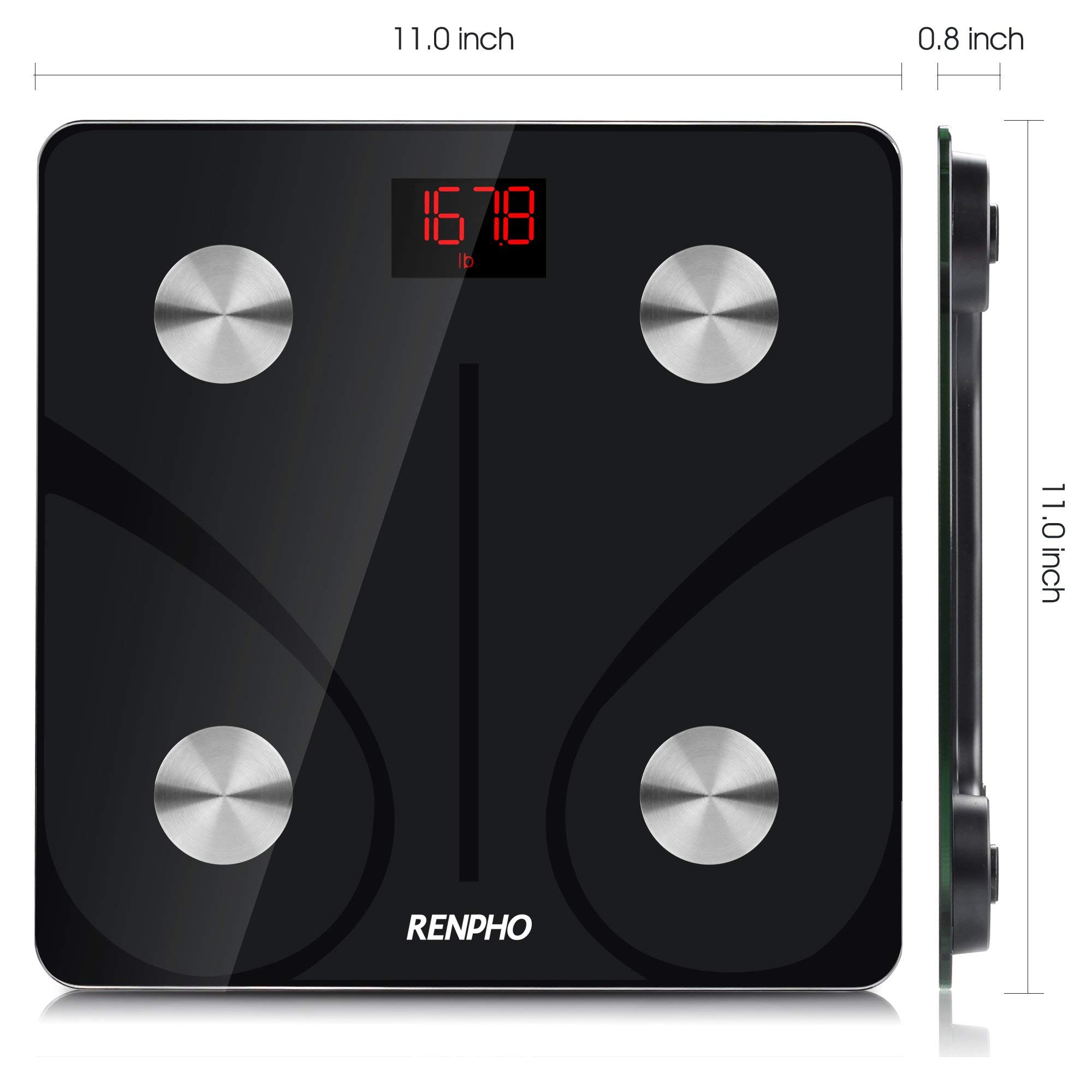 RENPHO Body Fat Scale Bluetooth, Digital Body Weight Bathroom Scales
