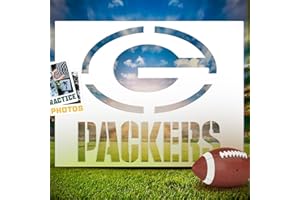 Custom G B Packer Stencil Kit: 11" x 8.5" for Painting, Craft, Journal, Notebook, Diary, Scrapbook, DIY, Airbrush Decorating Multi-Surface Design Tool LIONX