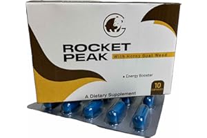 Rocket Maxx Blended Sports Nutrition for Superpowering Endurance, Maximize Stamina and Power Up Your Energy (10 Count)