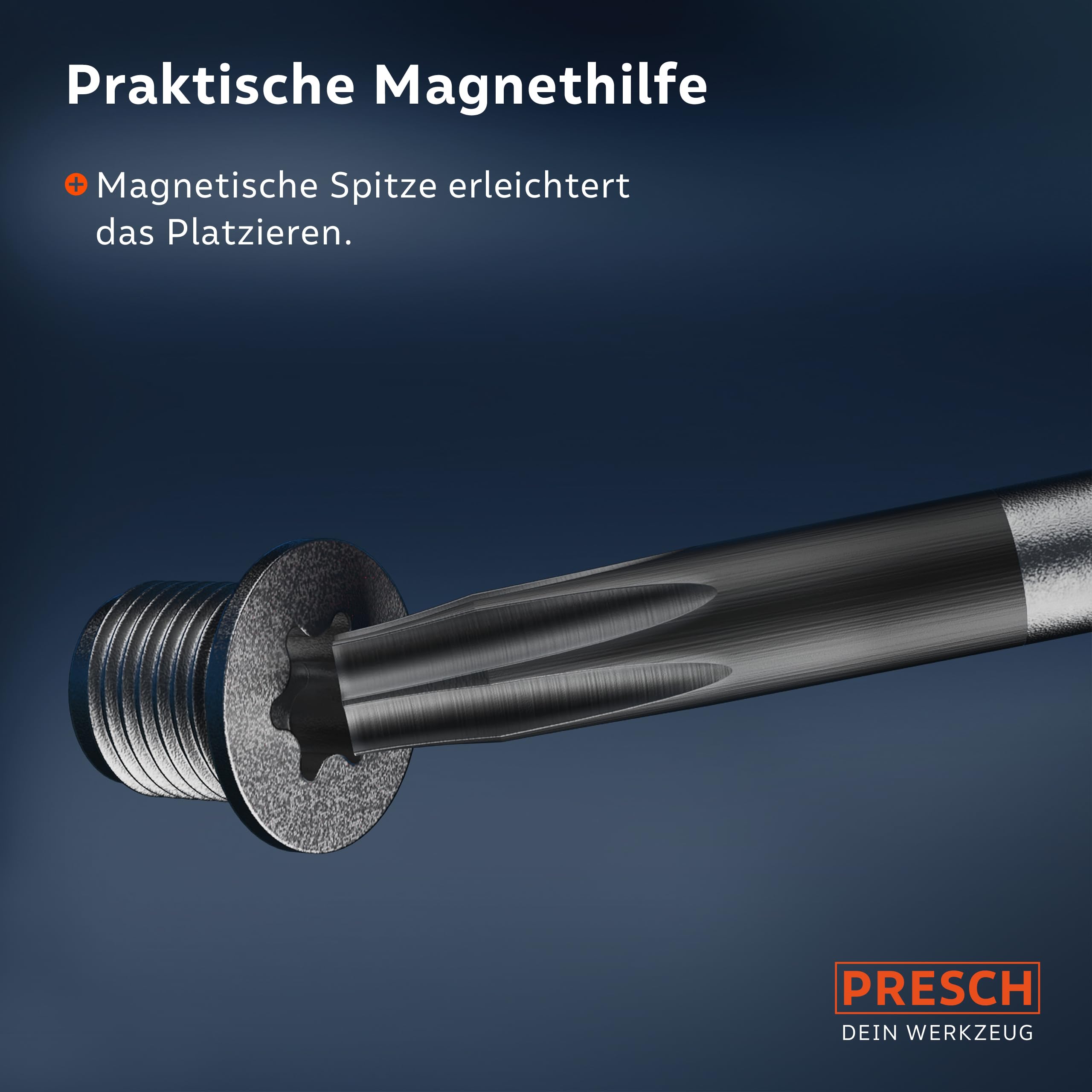 Presch TX Schraubendreher Set 6-teilig - Hochwertige, magnetische Sternschraubenzieher - Innensechsrund T Schraubenzieher Satz - Profi Werkzeug zum Schrauben 4
