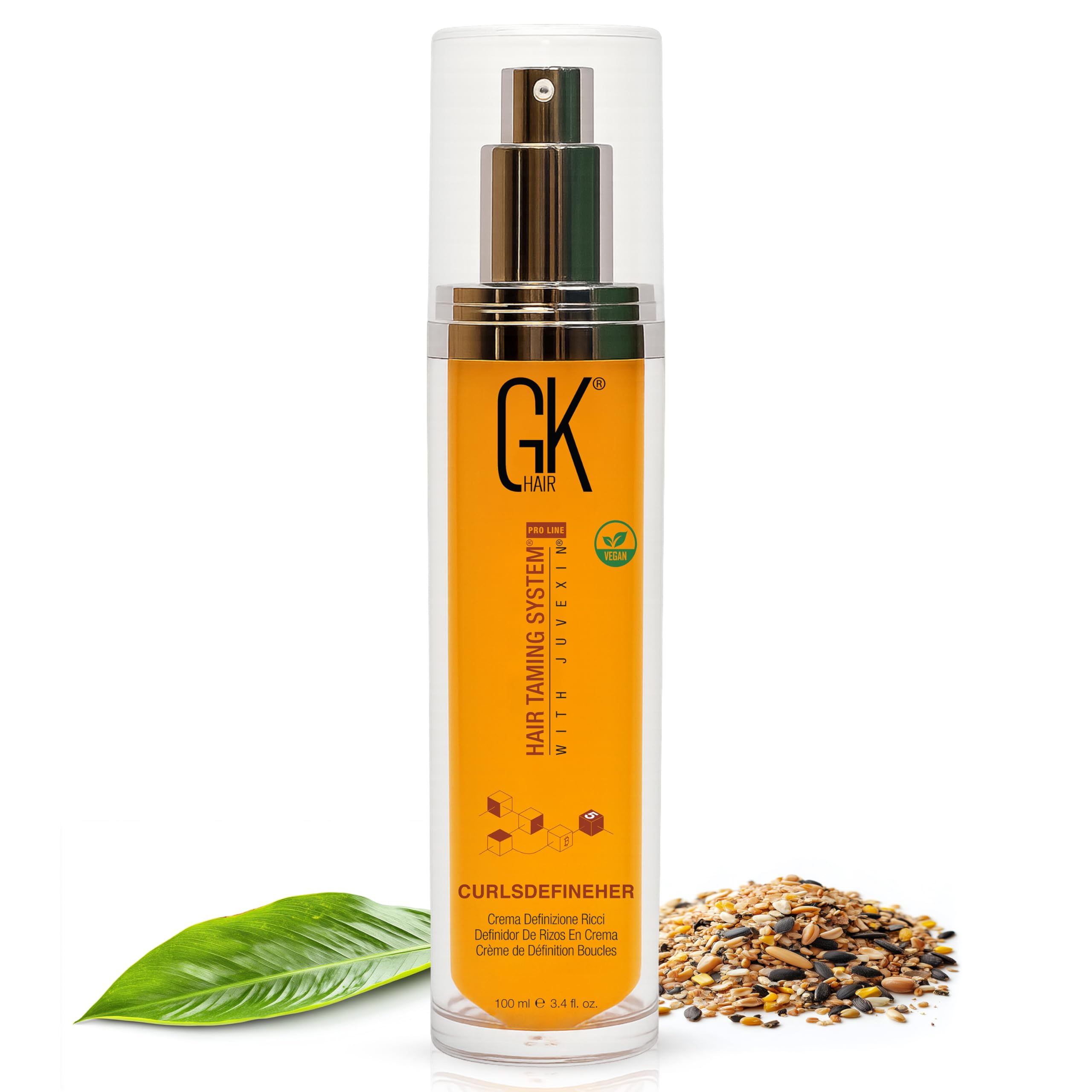 GK HAIR Curl Defining Cream Bring Back Bounce Your Anti Frizz Curl Treatment Hair keratin Styling Hydrates Tames Definition Control For Wavy 100ml